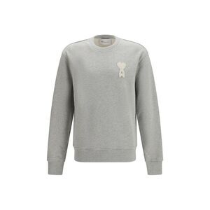 Ami Paris Gray Cotton Men's Sweatshirt